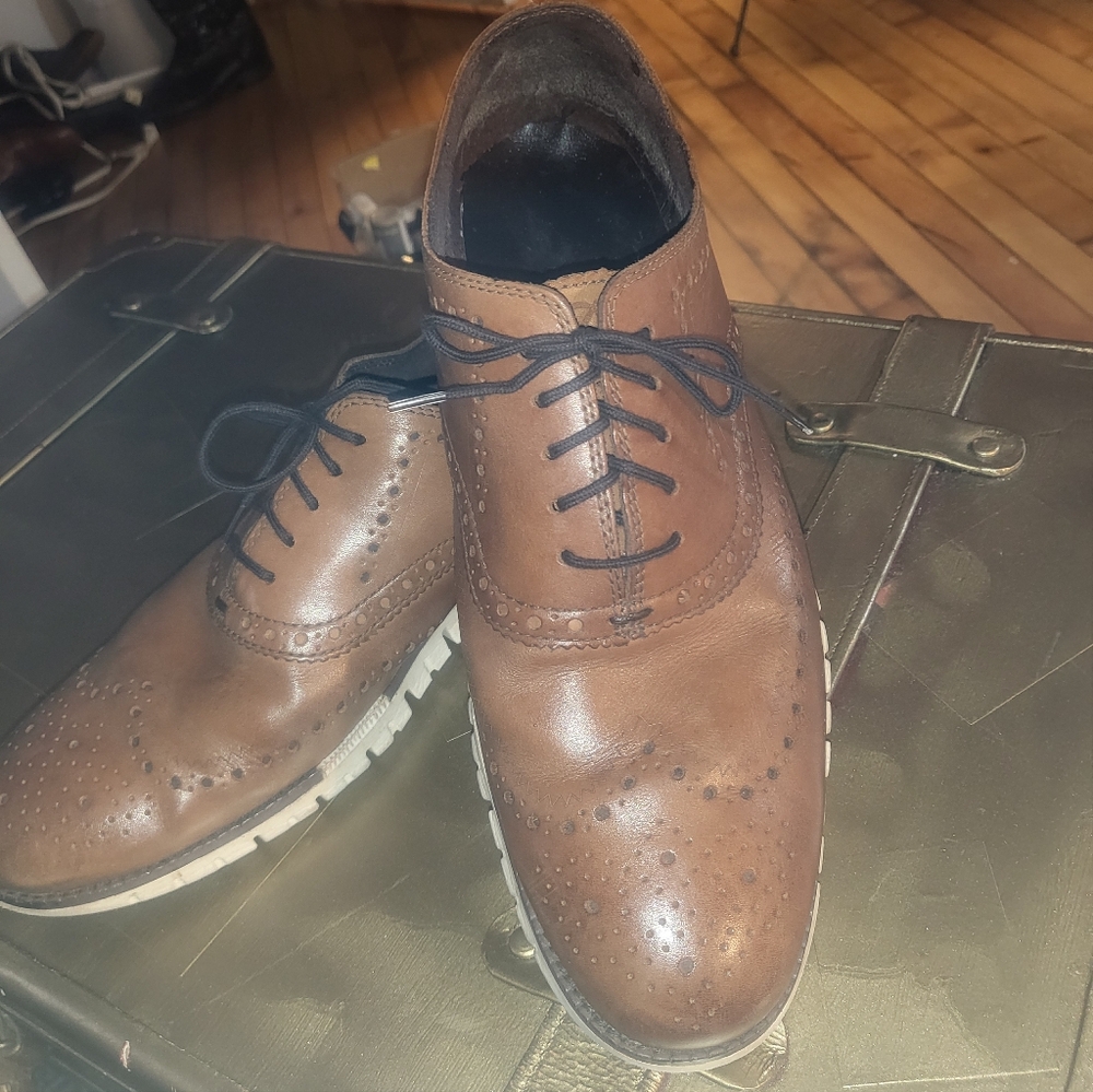 Men's Brown Leather Dress Shoes